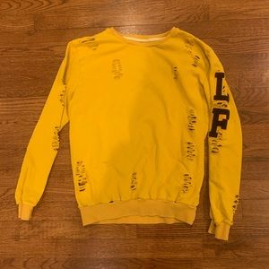LF Yellow crewneck